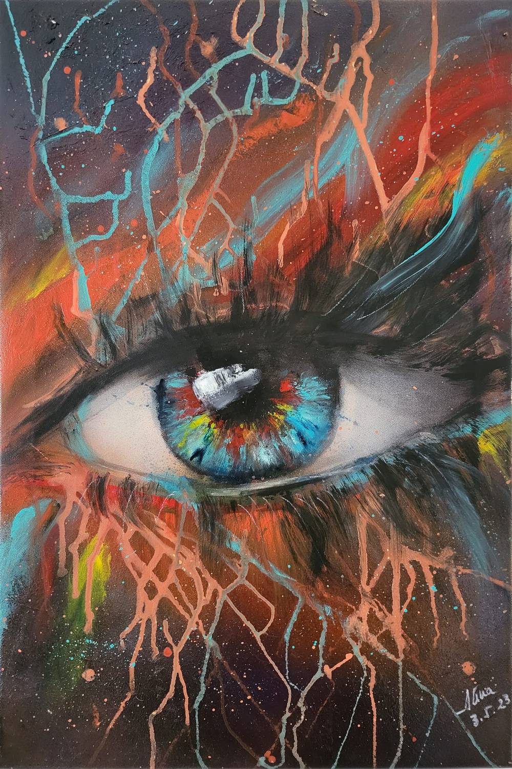 ArteDiAlina.com painting: Deep Stare